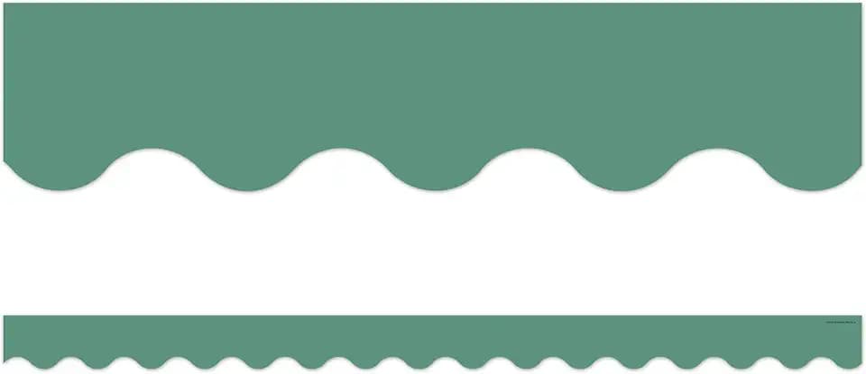 Teacher Created Resources Eucalyptus Green Scalloped Border Trim (TCR8687)