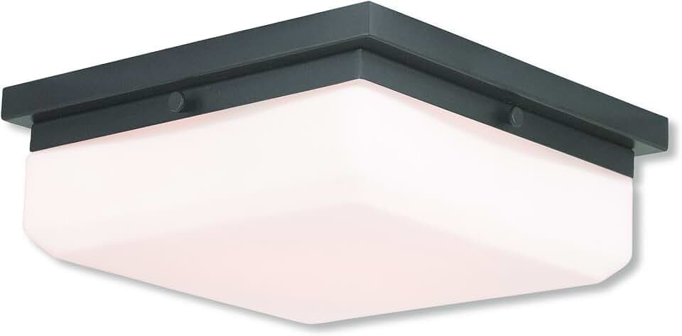 Livex 65537-92 Transitional Three Light Wall Sconce/Ceiling Mount from Allure Collection Dark Finish, 11.00 inches, English Bronze