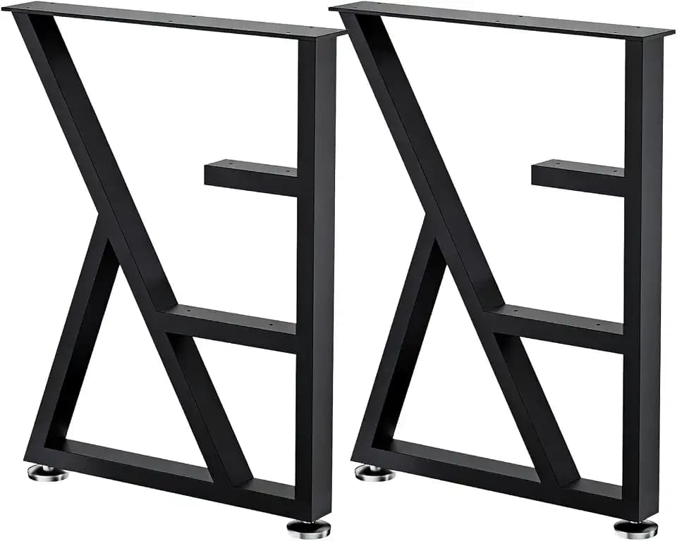 Heavy Duty K Shape Table Legs, Metal Furniture Legs for Dining Table