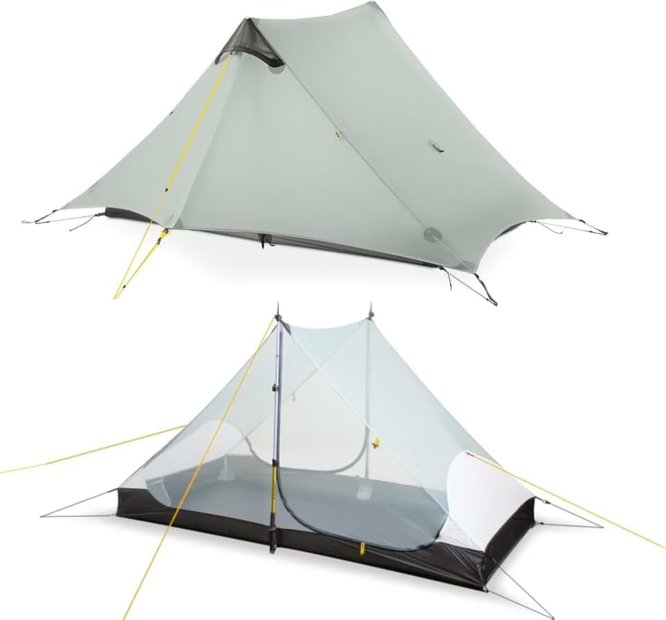 LANSHAN Ultralight Waterproof 1-2 Person Backpacking Tent