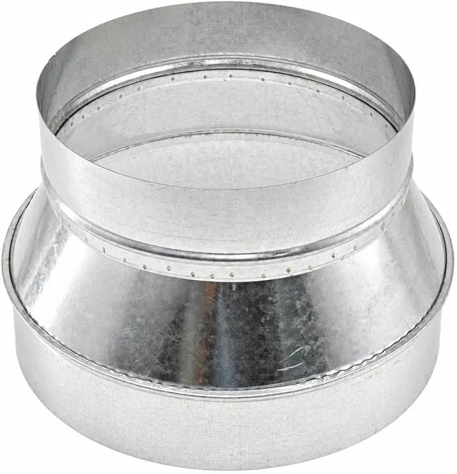 12" to 10" Air Duct Reducer, Air Conditioner Fittings Galvanized Steel