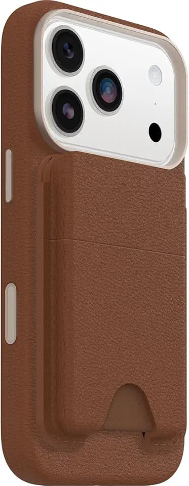 OtterBox Symmetry Cactus Leather Wallet für MagSafe, Braun