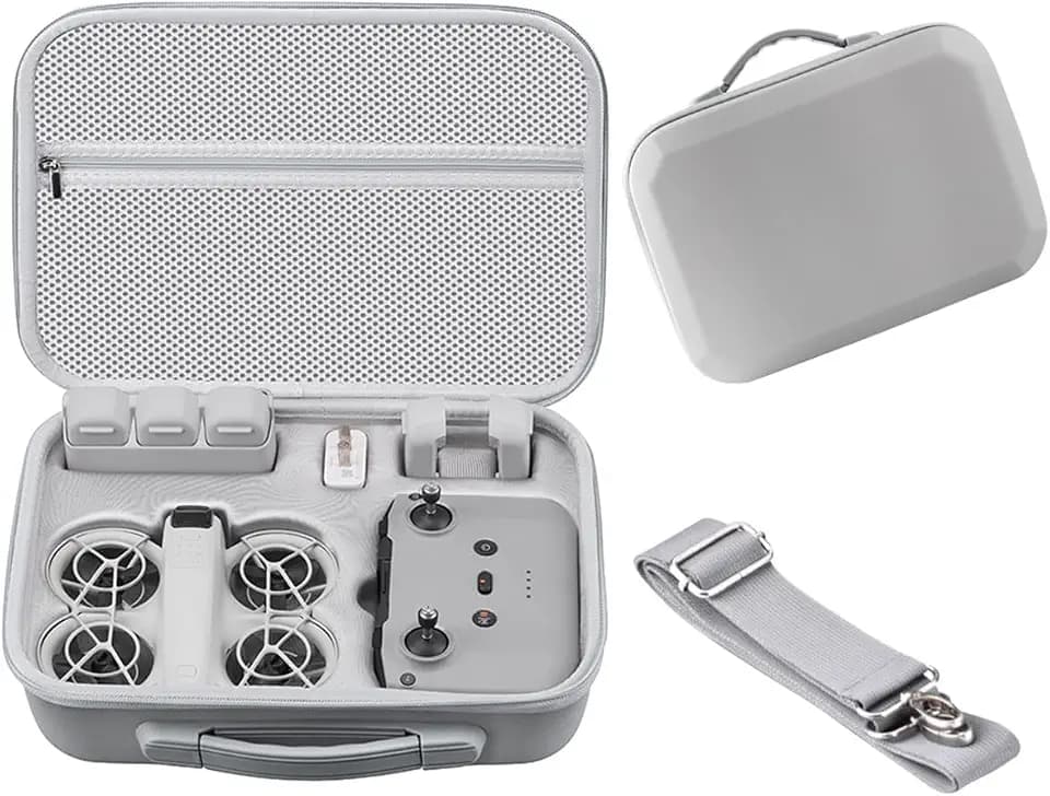 Wasserdichtes Koffer für DJI Neo 1 Fly More Combo Tragbare Tasche, Wasserdicht Tragetasche für DJI Neo 1 RC-N3 Drohne Absturzsicherung Kompakte Umhängetasche Zubehör, für Drohne Schutz/Aufbewahrung