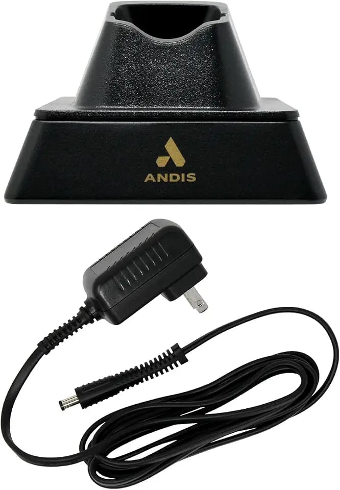 Andis 561222 GTX-EXO Replacement Charging Stand and Charging Cord Adapter, Black