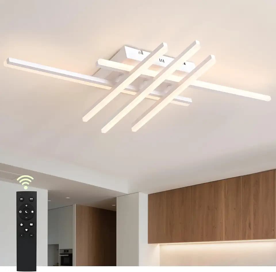 Sky angle LED-Deckenleuchte mit Fernbedienung, Dimmable Close-to-Ceiling Lights 26 W LED-Lampe für Wohnzimmer, Schlafzimmer, Korridor, Bad, Küche