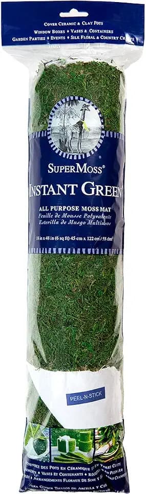 SuperMoss (22401) Instantgreen Moss Mat, Peel N Stick, 18 x 48in, Fresh green