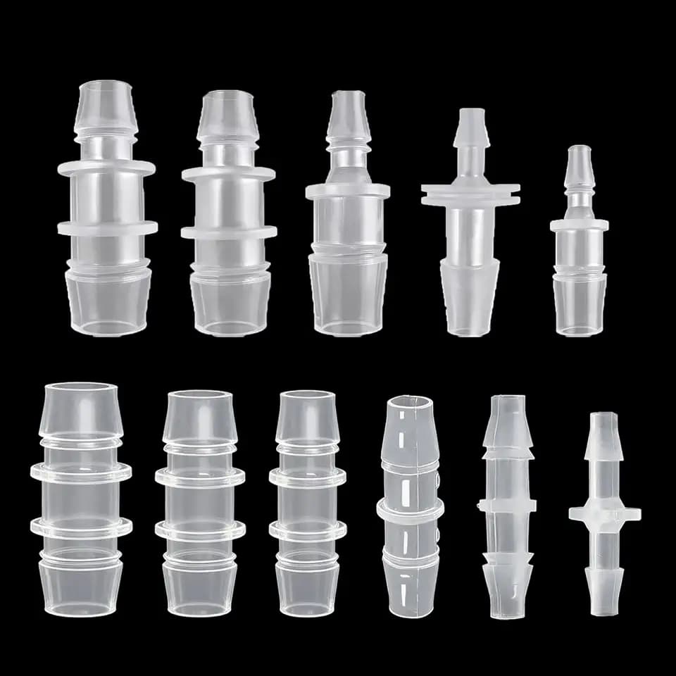 22 Pcs Hose Barb Fittings Assortment,11 Sizes of Equal and Unequal Barbed Hose Fittings, Pipe Connectors, Joint Splicers, and Menders for Aquarium, Household, Fuel, Gas, Liquid, Air Hose Repair