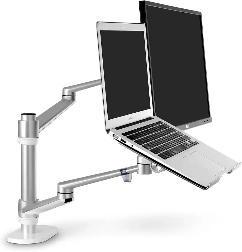 verstellbarer Schreibtischaufsatz, Halterung mit schwenkbarem Arm, voll beweglich, aus Aluminium