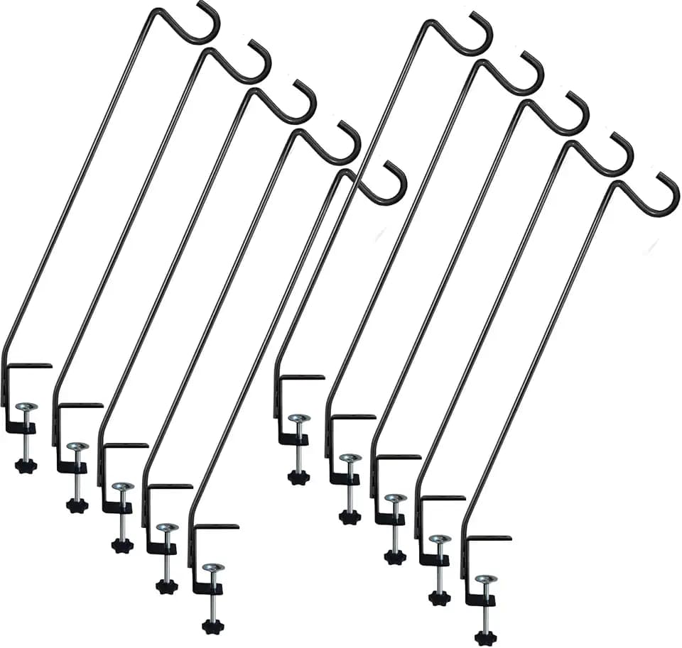 One-Pice Deck Bird Feeder Hanger Hook for Railing 28 Inch,10