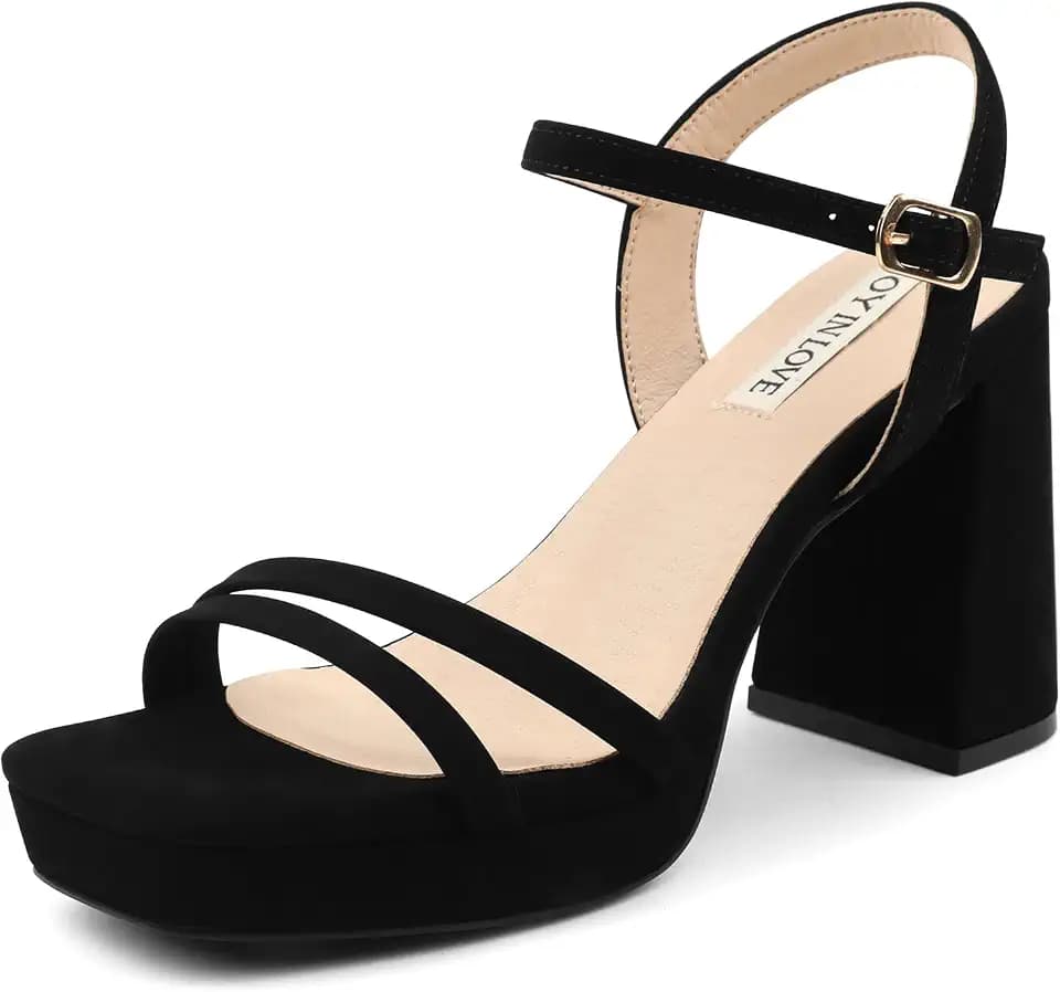 JOY IN LOVE Platform Sandals Women Chunky Block Heels