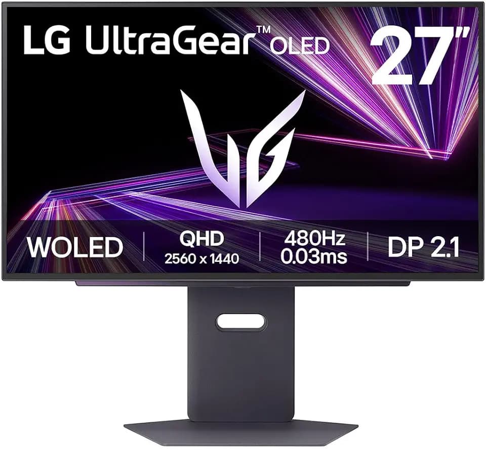LG Ultragear™ 27GX790A-B.AEU (27 Zoll) QHD OLED Gaming-Monitor, 480Hz, AMD FreeSync™, DisplayHDR™ True Black 400, 2X HDMI 2.1, DisplayPort 2.1, Schwarz