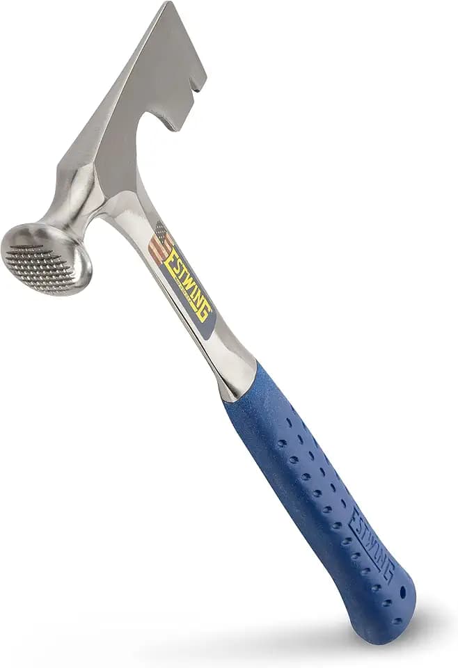 ESTWING Drywall Hammer, 14 oz Drywall Hatchet, Shock Reduction Grip, E3-11