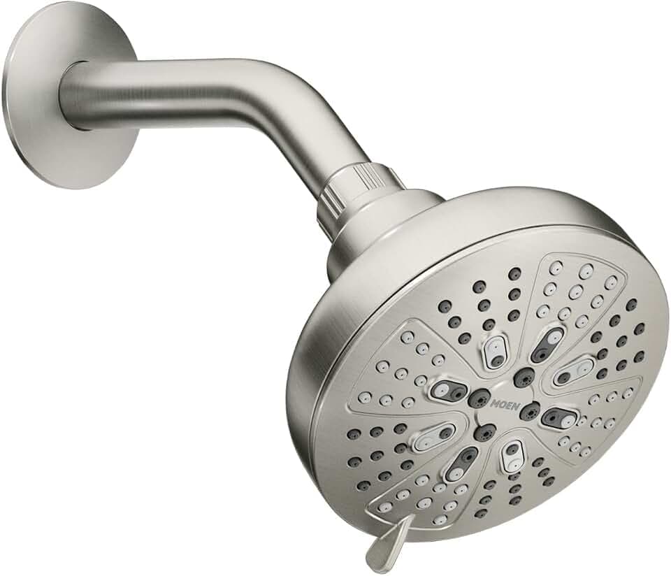 Moen 200W0SRN Hydro Energetix Showerhead, 5-Inch, Brushed Nickel