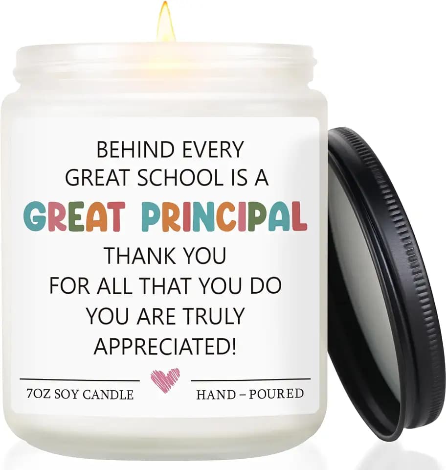 Principal Appreciation Gifts, 7OZ Lavender Scented Soy Wax Candle