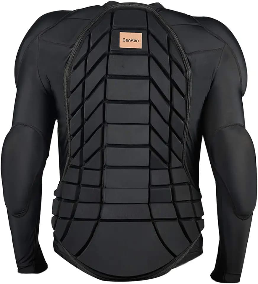 BenKen Men's Women's Professional Anti-Collision Sports Shirts, Protection of the Back, Motorcycle Protective Jacket for Skateboarding Skating Snowboarding Cycling