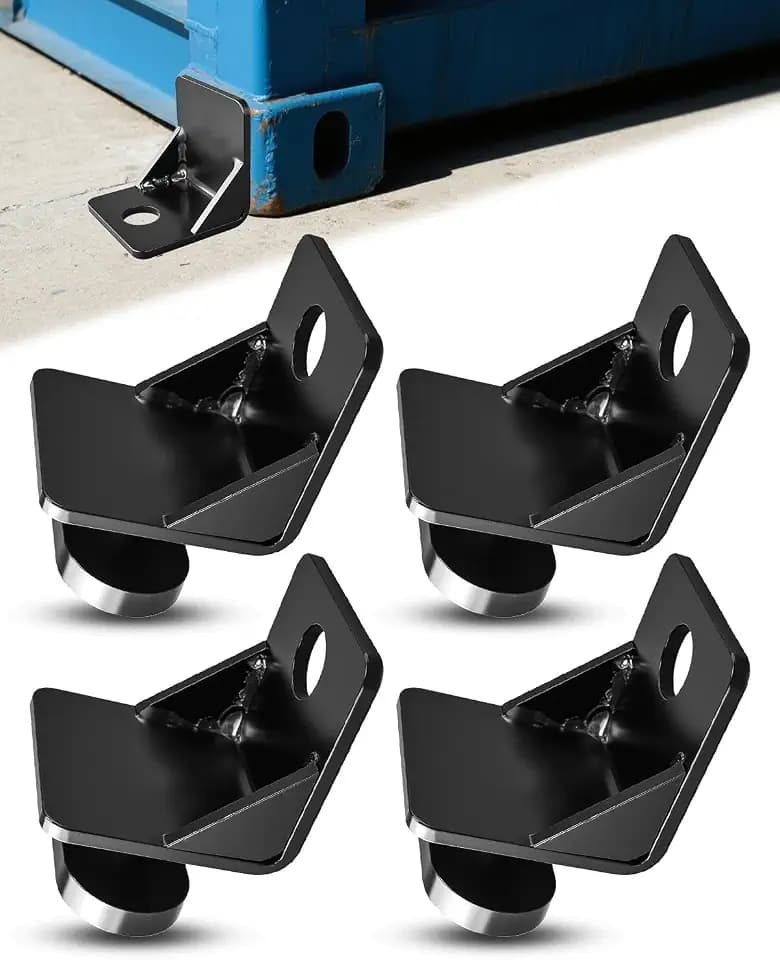 4 Pack Shipping Container Anchors, Side Twist Lock Triangle Tie Downs