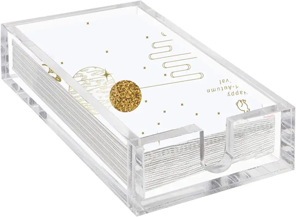 Acrylic Napkin Holder, 0.37" Clear Guest Towel Tray for Bathroon Kitchen