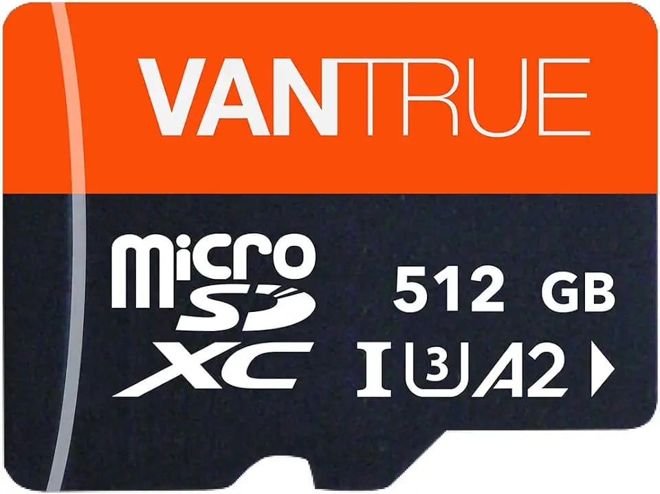 VANTRUE 512GB microSD Speicherkarte, UHS-I U3 4K, inkl. Adapter, Kompatibel mit Dashcam, Smartphone, Tablet, Action Camera und Überwachung Kamera (512G)
