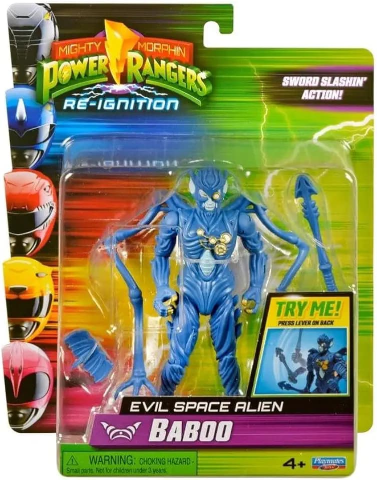 Power Rangers Mighty Morphin Re-Ignition - Baboo Evil Space Alien Figure by Playmates Toys