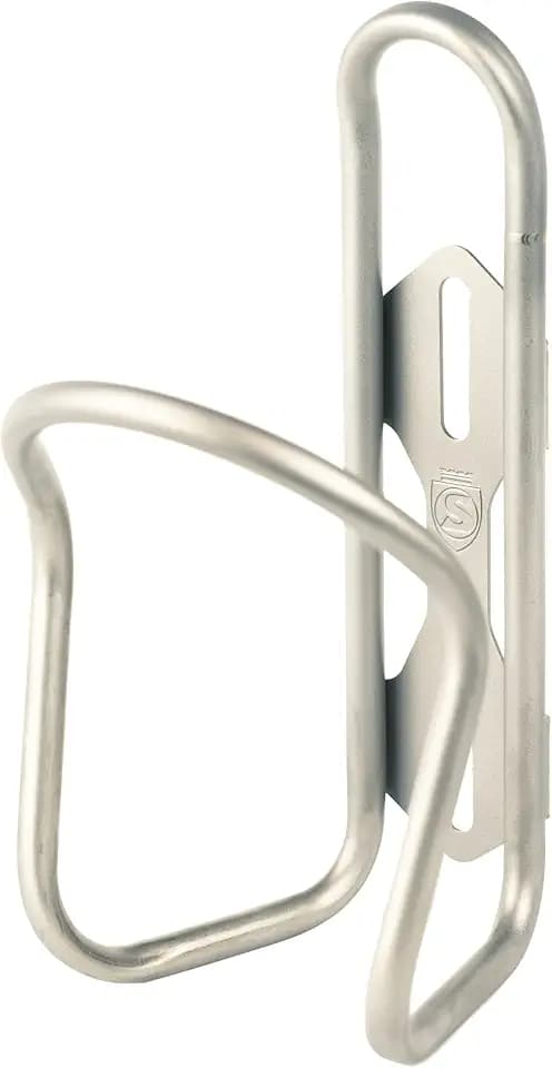 SILCA Sicuro Titanium Bike Water Bottle Holder, Lightweight - Silver