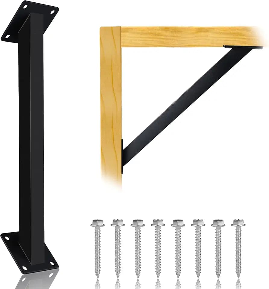 4PC 45°Degree Angle Support Bracket Kit,Pergola Support Bracket