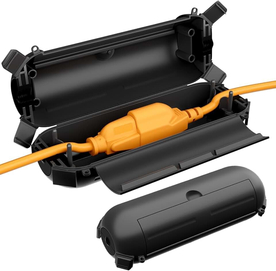 RESTMO 2 Pack Outdoor Plug Cover, Waterproof Outdoor Extension Cord Cover
