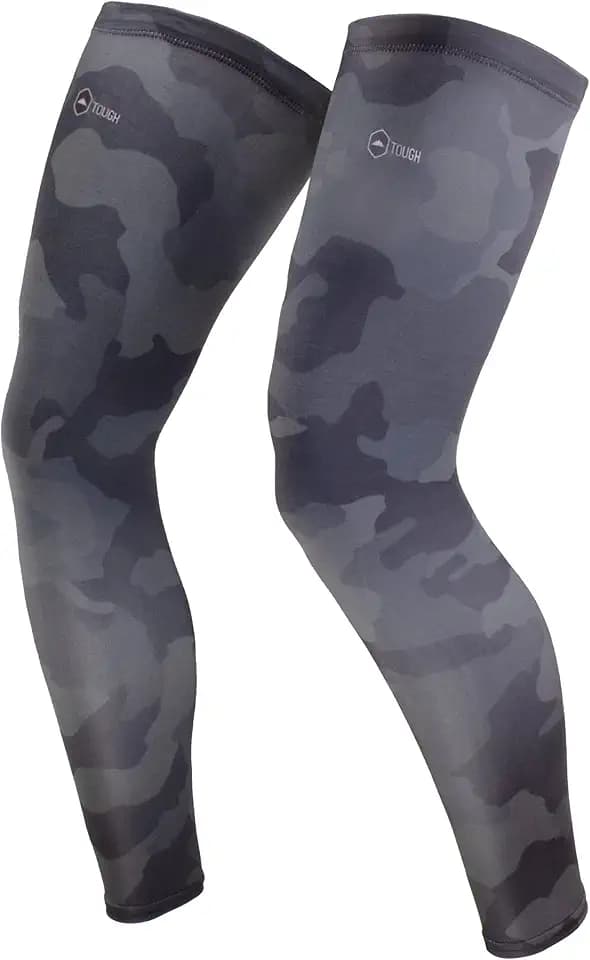 Tough Outdoors Leg Compression Sleeve - Leg Sleeves for Men & Women - Compression Calf Sleeves - Basketball Football Cycling