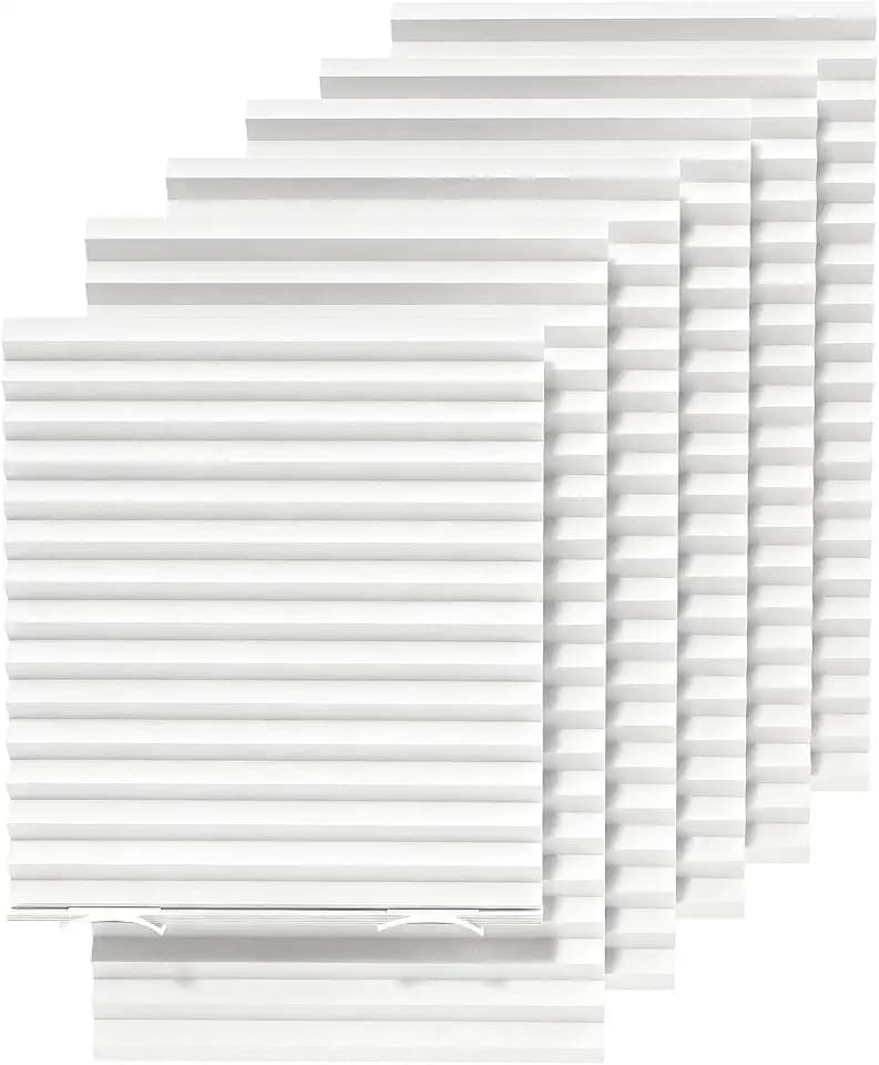 Touri 6 Pcs Paper Shades for Windows, Light Filtering, 36" W x 72" H