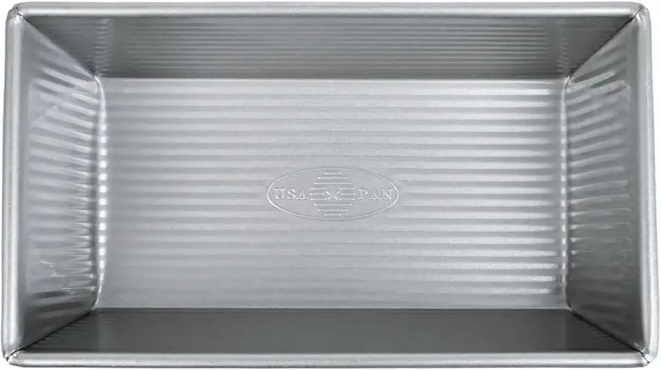 USA Pan 1145LF Bakeware Aluminized Steel 1.25 Lb Loaf Pan, Medium, Silver