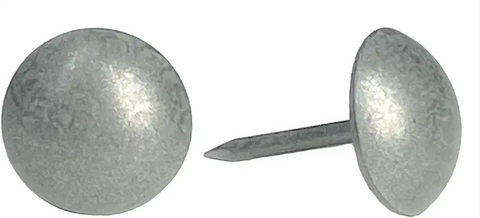 Premium Upholstery Tacks, Nailhead Decorative Trim for Furniture, 5/8" Diameter, 100 Nails (Antique Pewter)