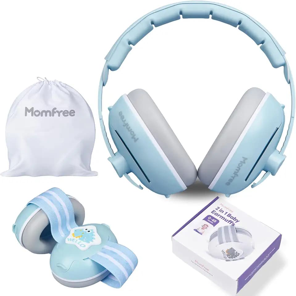 Fontanel-Safe 2-in-1 Baby Ear Muffs (0-48 Months)