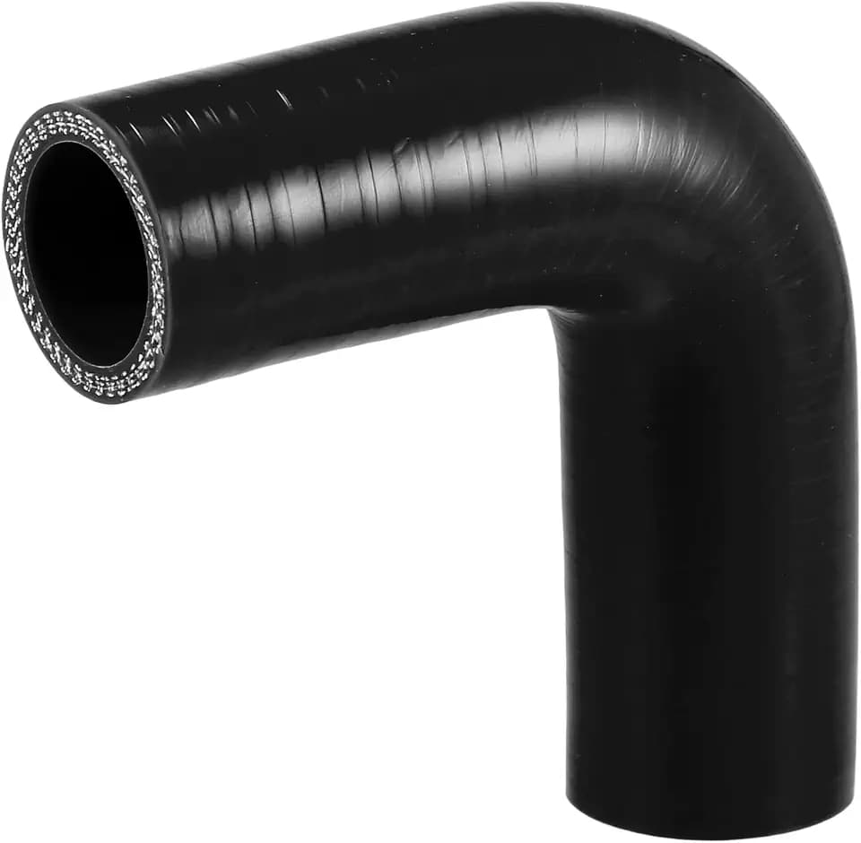 QUARKZMAN 1 Stück 30mm 90mm 90 Grad Schwarzer Silikonschlauch Kühlmittel