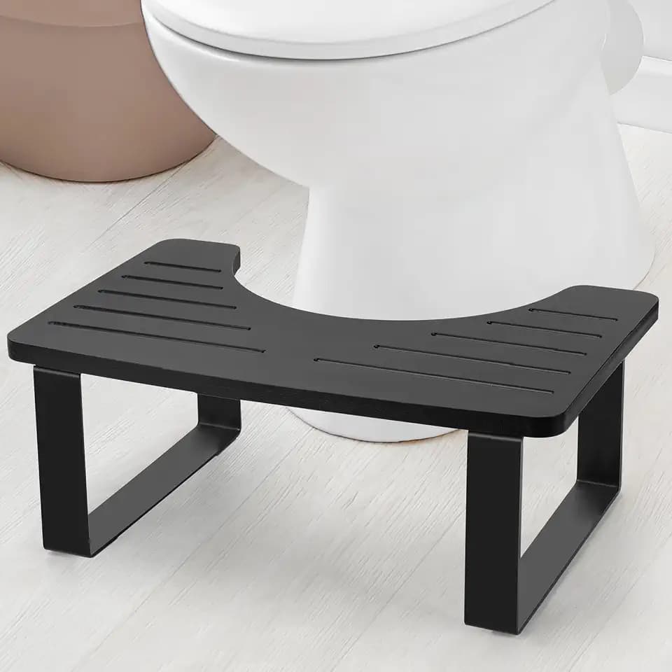 Poop Stool, Toilet Stool for Adult Wooden Squat Bathroom Foot Step