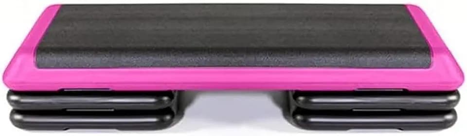 The Original STEP Exercise Step Platform, Health Club Size Stepper for Exercise at Home with 4 Stackable Risers for Height Adjustments