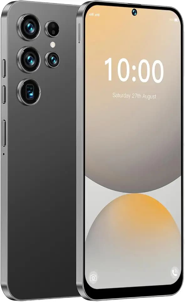 4G Smartphone Unlocked, 6.6'' HD Display, 4GB+32GB (256GB Expandable), Android 12, 16MP+13MP Dual Camera, Face Unlock, OTG, Type-C, GPS,Dual SIM 4G Mobile Phone (Black)