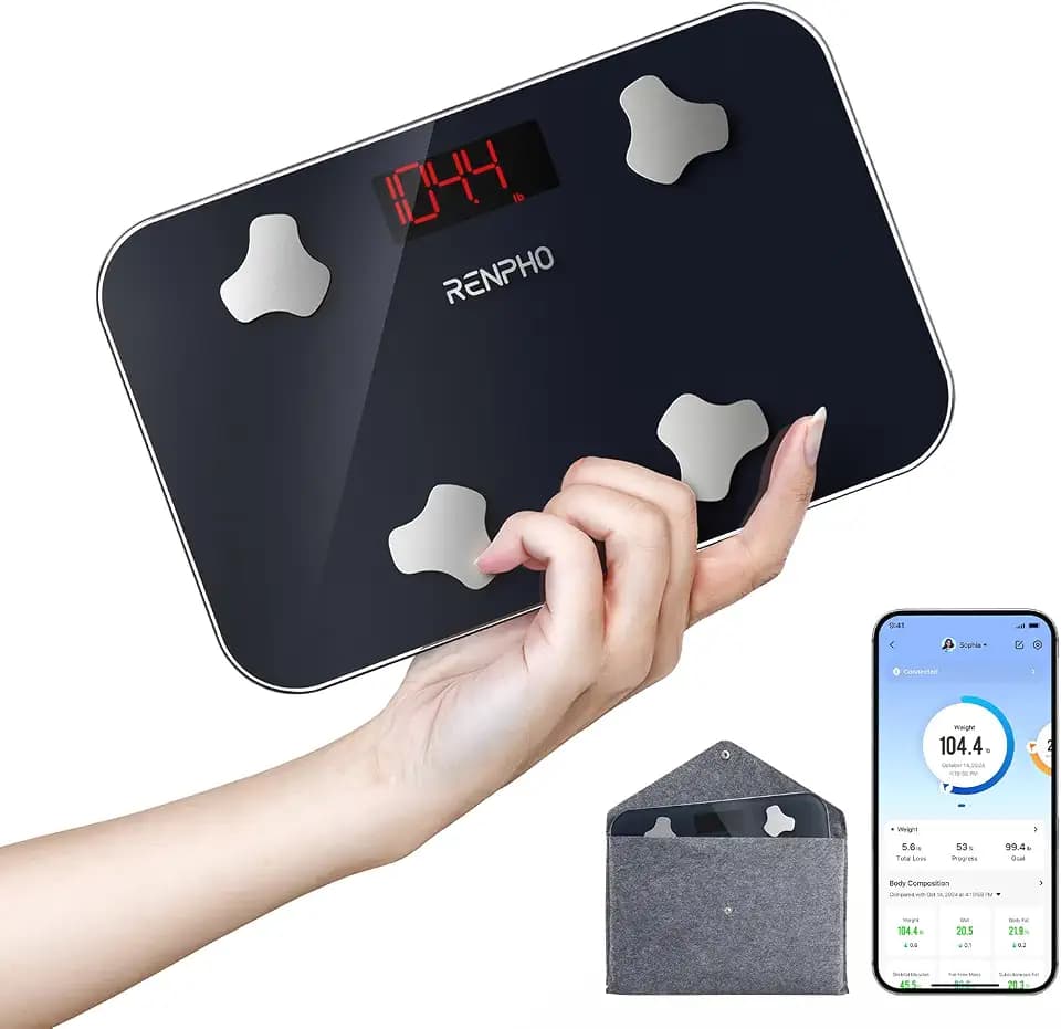 RENPHO Elis Go Travel Smart Scale with BMI, Body Fat, Muscle Mass