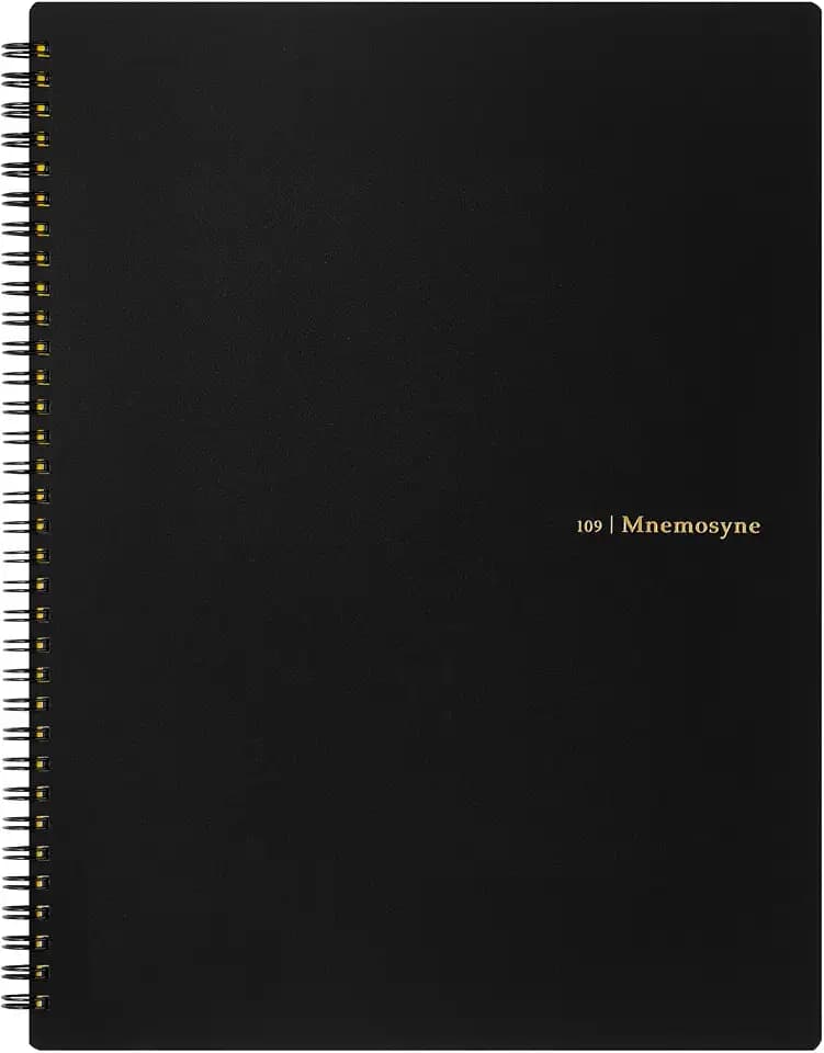Maruman N109JP Nemosine 20th Anniversary Ring Notebook, Dot Ruled Ruled, A4, Black