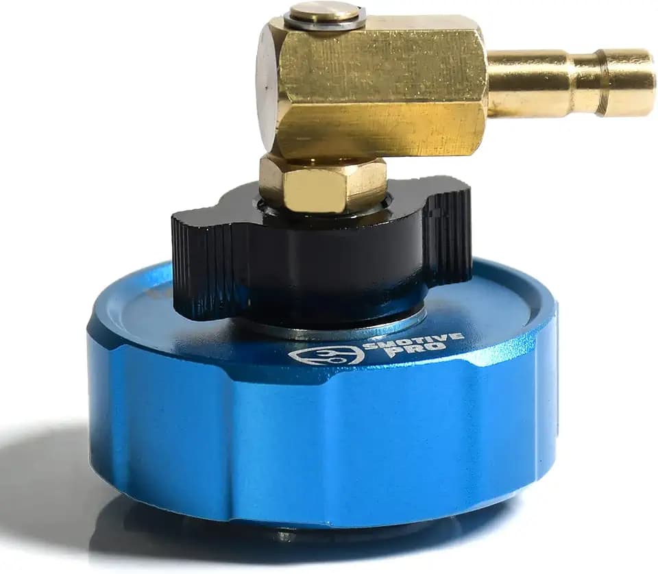 SMOTIVEPRO Adapter Bremsflüssigkeitsbehälter Kompatibel mit Tesla Model S/X, Bremsenentlüftungsgerät Adapter Hauptbremszylinder-Adapterset für Meisten Bremsenentlüfter Auto