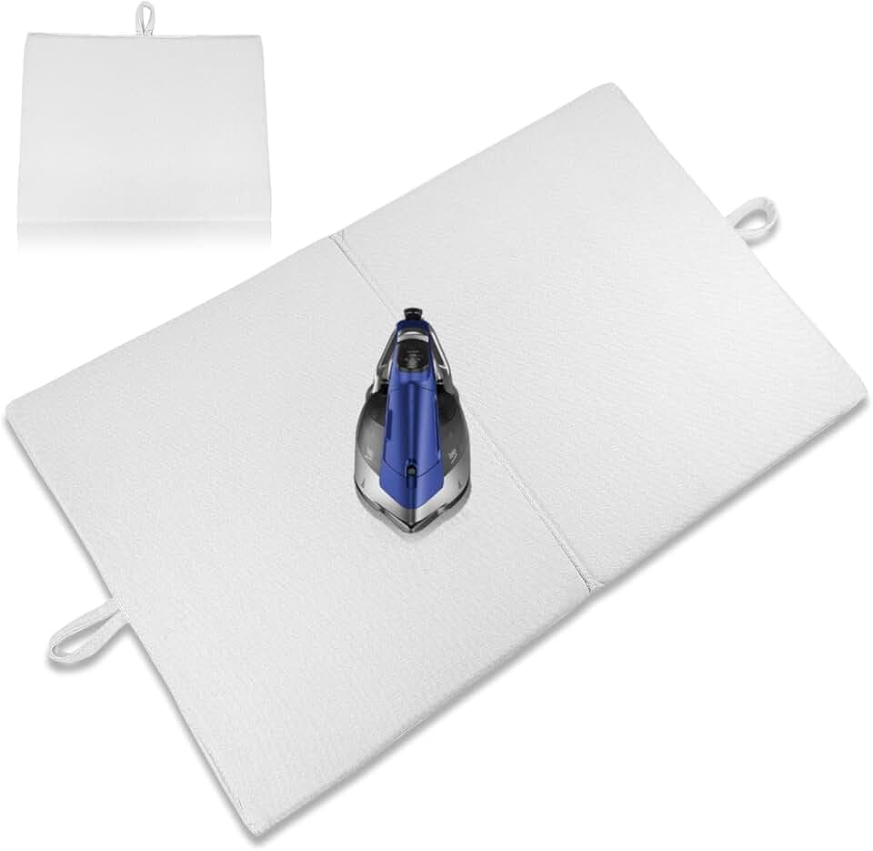 Small Ironing Mat Foldable for Tabletop, Washer, Bed, 24x16 Inch