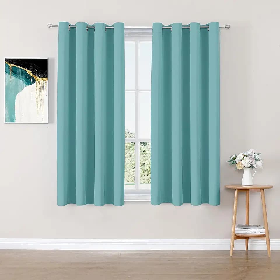 ChrisDowa Blackout Curtains for Bedroom and Living Room 54 Inches Long