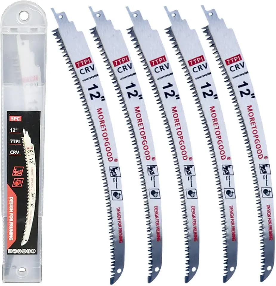 9 12 15 Inch Curved Reciprocating Saw Blade (5, 12 Inch)
