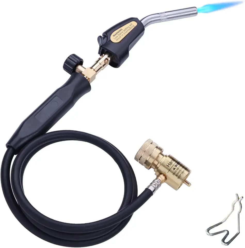 Propane Torch Hand Hose, Mapp Gas Torch,Hose Length 1.5 M/60 INCH-With Hook
