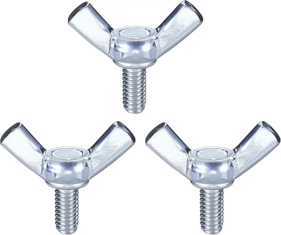 20Pcs Wing Bolt Butterfly Screw M4x8mm Zinc Plated
