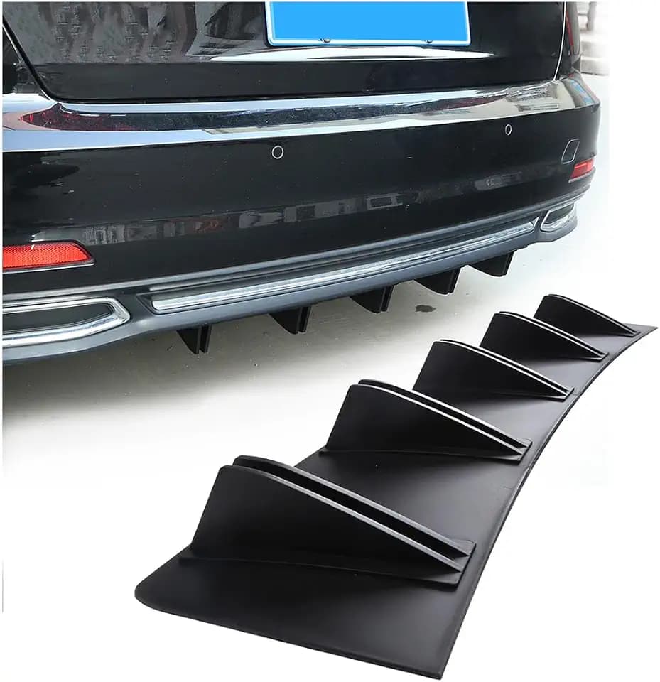 CGEAMDY Heckstoßstange Haifischflosse Diffusor, Universal Heckspoiler Shark Fin, Auto Heckspoiler Spoiler Lippe