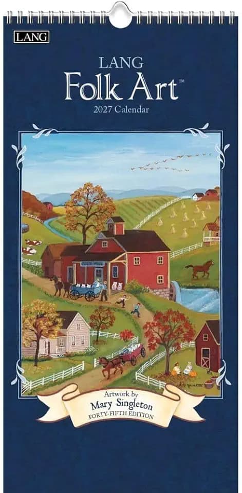 Lang Folk Art 2027 Vertical Wall Calendar by Mary Singleton