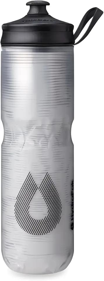 HydraPak Polar Sport Insulated Water Bottle (24oz, Pulse White)