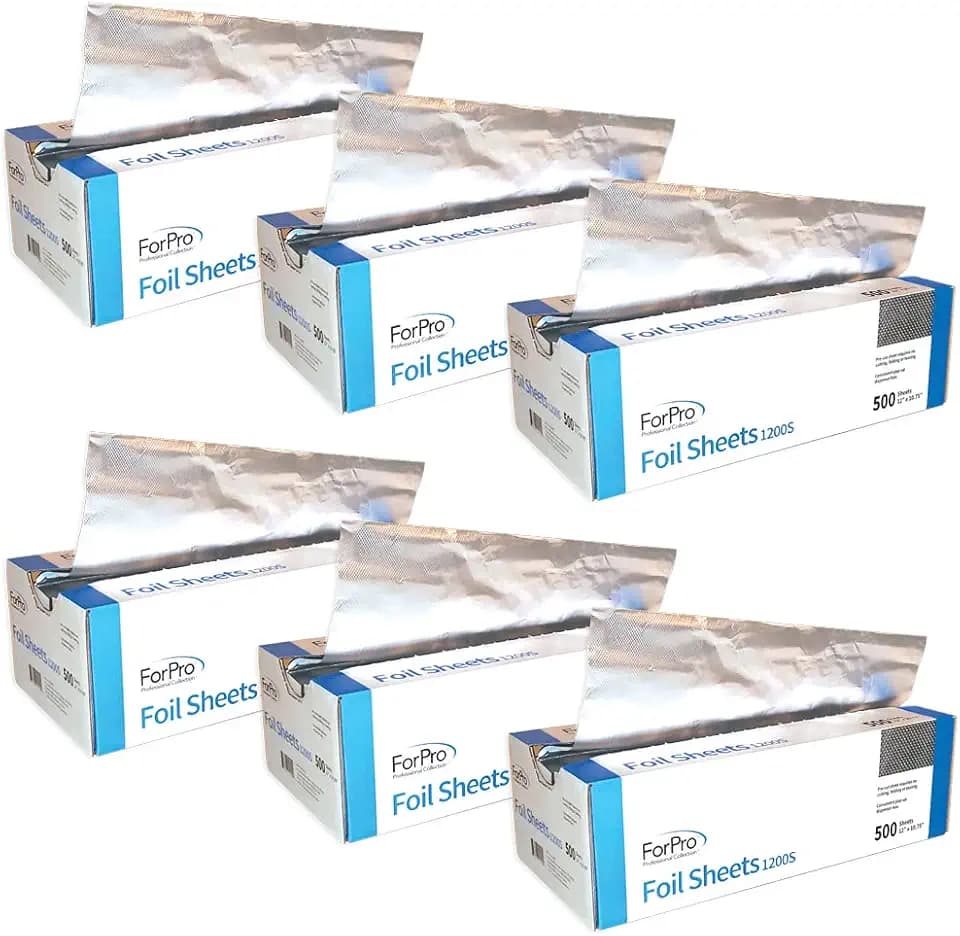 ForPro Embossed Foil Sheets, 500ct/6pk, 12"W x 10.75"L, 1200S