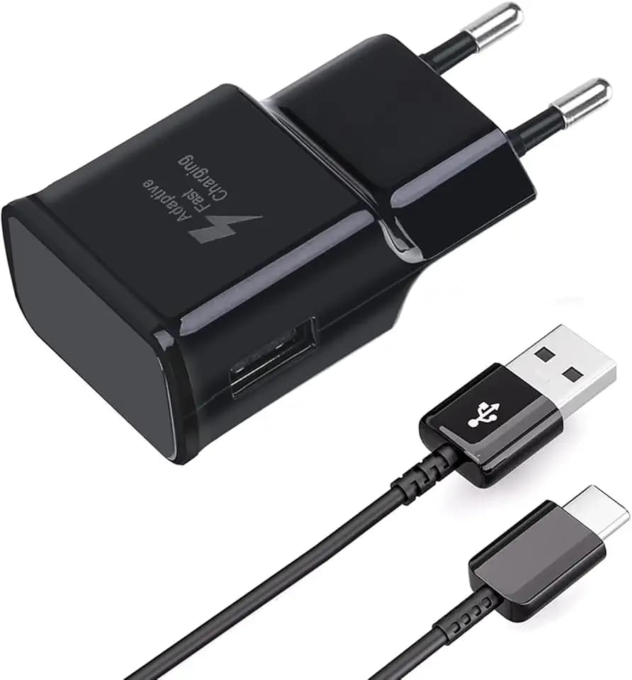USB C Ladegerät mit 1,5m Ladekabel USB Typ-C Schnellladekabel Für Samsung