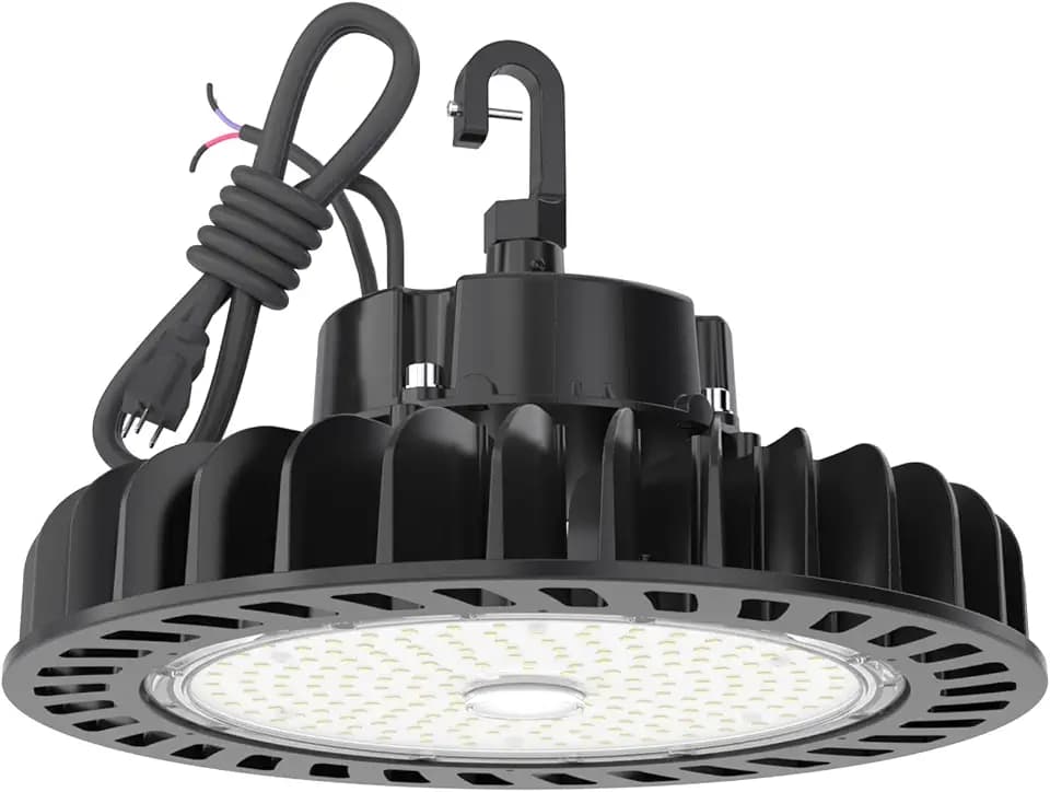 HYPERLITE UFO Led High Bay Light 150W 21,750lm 5000K 1-10V Dimmable High Bay Led Lights UL Listed US Hook 5' Cable Led High Bay Lights Alternative to 650W MH/HPS for Gym Factory Warehouse