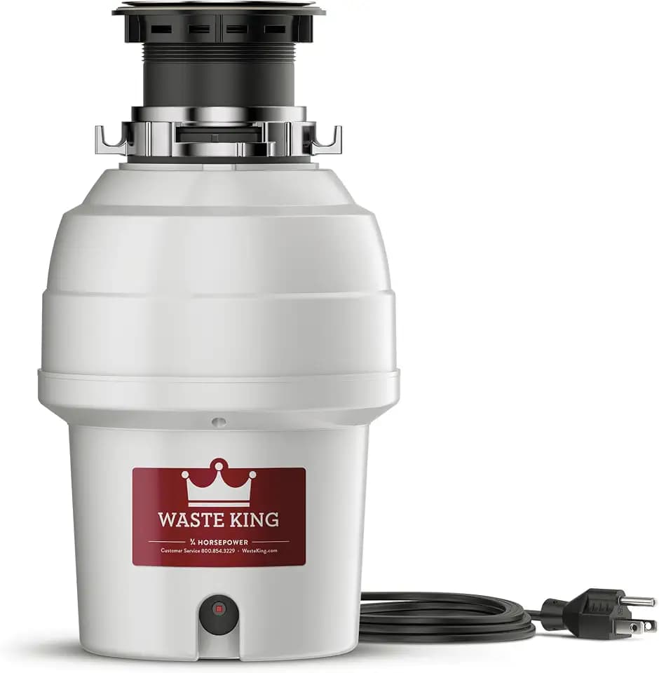Moen L-3200 Waste King 3/4 HP Garbage Disposal with Power Cord